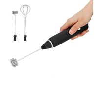 Jopwkuin Mousseur à Lait électrique, Mélangeur à café Portatif Rechargeable, Agitateur pour Latte/Cappuccino/batteur à œufs de Cuisine, Noir 11x1,2x1,2 Pouces