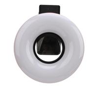 Jopwkuin Objectif Macro de Téléphone Zoom 15X avec Clamp/Holder et Lumière LED Réglable, Objectif Macro Rechargeable par USB pour Les Gros Plans, adapté à Les Smartphones et Tablettes (Rose)