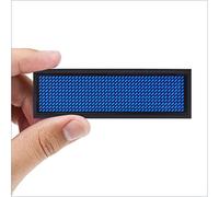 Jopwkuin Panneau LED, 240mAh Panneau d'affichage personnalisé de Grande capacité & 8 Modes Efficace en énergie Programmable LED Display Message Tag Panneau d'affichage de nom LED pour hôtel(Blue)