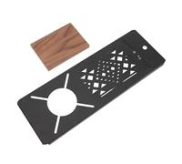 Jopwkuin Planche de Table de Camping Amovible, Noire épaisse en Spray de 1,2 Mm, Facile à Nettoyer, Planche d'unité de Table IGT pour Poêle Soto Spider