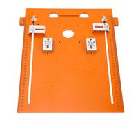 Jopwkuin Plaque D'insertion de Table de Routeur, Plaque Inférieure de Scie Circulaire Durable avec Conception de Poinçonnage, Taille 28x38cm pour une Coupe de Précision, Large compatibilité