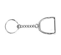 Jopwkuin Porte-clés étrier en Alliage de Zinc, Porte-clés étrier léger et Exquis à Utiliser comme Porte-clés, ou être utilisé pour décorer Les Chevaux