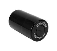 Jopwkuin Pot de cachette d'herbes, Petite boîte de cachette de Tabac Anti-odeurs en Plastique étanche à l'air et à l'humidité Polyvalente Ronde pour Fumer(Le Noir)