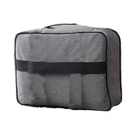Jopwkuin Sac à Documents Oxford avec Serrure à Code Multicouche Bleu | Construction en tissu durable, organisation du bureau à domicile, compartiment spacieux, poignée de transport portable.