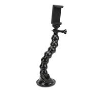 Jopwkuin Support de Caméra à Col de Cygne avec Ventouse en Caoutchouc Souple, Port fileté 1/4 et Vis Longues pour Une Installation Pratique, Matériau ABS Durable - Idéal pour Xiaoyi, et Téléphones