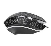 Jopwkuin X7 - Souris Optique Filaire USB Noire, 1600DPI, pour Ordinateur Série Tablette, Souris Gamer à 3 Boutons avec Lumière Colorée, Longue Durée de Vie