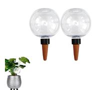 JOPWUE Lot de 2 globes d'arrosage des plantes, appareils d'arrosage automatique pour plantes d'intérieur et d'extérieur 500 ml, système d'arrosage automatique à libération lente avec pointes en terre