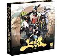 Joraku Deluxe - par Moaideas Game Design | Stratégie et tactique au Japon féodal | Comprend 40 meeples samouraï en bois | Rencontre le contrôle de zone | 2 à 4 joueurs | 20 à 40 minutes