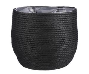 Jorck Basket rond noir - h24xd26 cm