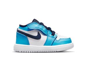Jordan 1 Low - Sneakers Bébé - Blanc - Pointure 26 - Cuir, Textile White 26
