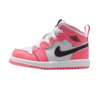 Jordan 1 Mid Chaussures pour bébé/enfant (Pink Gaze/White/Black)