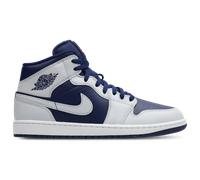 Jordan Aj1 Mid Homme - Baskets, Bleu - Pointure 45 - Cuir, Synthétique Blue 45