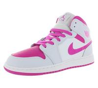Jordan 1 Mid : noir, gris ciment, rouge feu, blanc, Iris Whisper/Rose feu-blanc, 7 Big Kid
