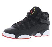 Jordan 323419 060 Lot de 6 bagues pour enfant Noir/blanc/rouge, Noir/blanc/rouge-323432063, 4.5 Big Kid