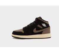 Chaussure Air Jordan 1 Mid SE pour ado Noir/Light Wild Mango/Muslin/Olive Grey 37.5