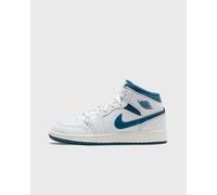 Jordan Air 1 Mid Junior - White/Sail/Industrial Blue, White/Sail/Industrial Blue 38