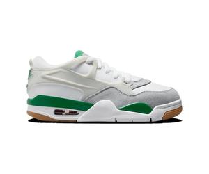 Jordan AJ 4 RM - École primaire pour garçon (blanc/gris/vert)