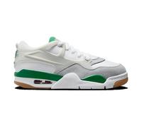 Jordan AJ 4 RM - École primaire pour garçon (blanc/gris/vert), Blanc/gris/vert, 5.5 Big Kid