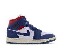 Jordan Aj1 Mid Femme - Baskets, Blanc - Pointure 36.5 - Cuir White 36.5