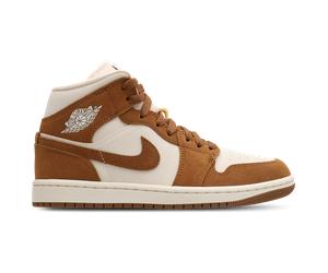 Jordan Aj1 Mid Femme - Baskets, Marron - Pointure 41 - Cuir Brown 41