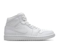 Jordan Aj1 Mid Homme - Baskets, Blanc - Pointure 43 - Cuir, Synthétique White 43