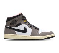 Jordan Aj1 Mid Homme - Baskets, Blanc - Pointure 44 - Cuir, Synthétique White 44