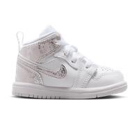 Jordan Aj1 Mid - Sneakers Bébé - Blanc - Pointure 19.5 - Cuir White 19.5