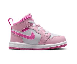 Jordan Aj1 Mid - Sneakers Bébé - Rouge - Pointure 23.5 - Maille/synthétique Red 23.5