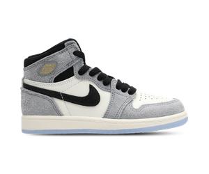 Jordan Aj1 Retro Hi Og - Sneakers Bébé - Gris - Pointure 29.5 - Cuir Grey 29.5