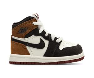 Jordan Aj1 Retro Hi Og - Sneakers Bébé - Marron - Pointure 22 - Cuir Brown 22