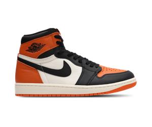 Jordan AJ1 Retro High Homme - Baskets, Noir - Pointure 42 - Cuir Black 42