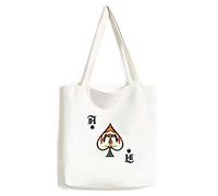 Jordan Asia Sac à main avec emblème national pour loisirs créatifs Poker Spade Lavable, multicolore, Taille unique