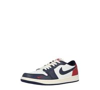 Nike Hommes Air Jordan 1 Retro Low OG Chaussures, Blanc sommet/rouge gym/bleu marine minuit, 8