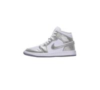 Jordan Baskets hautes 'Air Jordan 1' argent / blanc, Taille 36,5