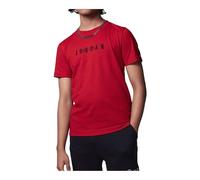 Nike Jordan T-shirt WORDMARK EMB CREW brodé rouge Taille 10-12 ans (EU 140-152)