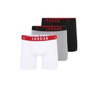 Jordan Boxers 'FLIGHT Cotton Core Boxer Briefs' gris chiné / rouge / noir / blanc, Taille M