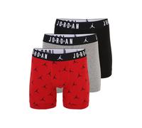 Jordan Boxers gris chiné / rouge feu / noir / blanc, Taille M