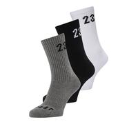 Jordan Chaussettes de sport gris chiné / noir / blanc, Taille 38-42