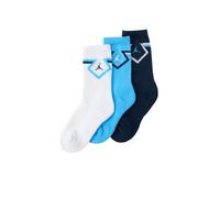 Jordan Chaussettes 'DIAMOND' bleu marine / azur / blanc, Taille 7-9Y
