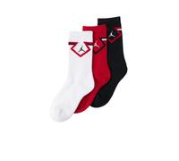 Jordan Chaussettes 'DIAMOND' rouge / noir / blanc, Taille 7-9Y