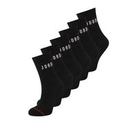 Jordan Chaussettes 'Everyday' rouge feu / noir / blanc, Taille 34-38