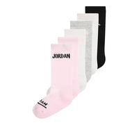 Jordan Chaussettes gris chiné / rosé / noir / blanc, Taille 35-37,5