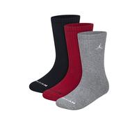 Jordan Chaussettes gris / rouge carmin / noir, Taille 9-11Y