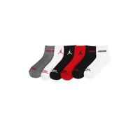 Jordan Chaussettes gris / rouge / noir / blanc, Taille 23,5-27