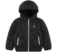 Jordan Doudoune avec capuchon, noir, rembourré, hiver, fermeture éclair, modèle 95F009-023, Noir , 12 ans