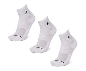 Jordan Everyday Cushioned Ankle 3 Pack Unisexe - Chaussettes, Blanc - Taille 35 - 38 - Poly (Polyester) White 35 - 38