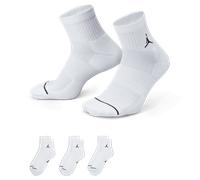 Jordan Everyday Cushioned Ankle 3 Pack Unisexe - Chaussettes, Blanc - Taille 35 - 38 White 35 - 38