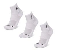 Jordan Everyday Cushioned Ankle 3 Pack Unisexe - Chaussettes, Blanc - Taille 47- 50 - Poly (Polyester) White 47- 50