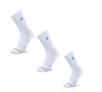 Jordan Everyday Cushioned Crew 3 Pack Unisexe - Chaussettes, Blanc - Taille 39 - 42 White