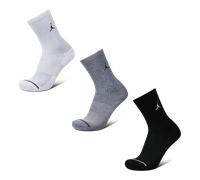 Jordan Everyday Cushioned Crew 3 Pack Unisexe - Chaussettes, Blanc - Taille 39 - 42 White 39 - 42